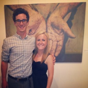 Max and me at the opening reception. August 2nd, 2013. 