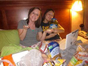 No shame when it comes to eating. None at all.